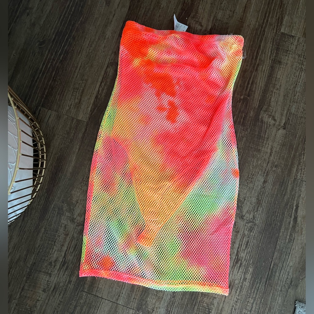 Rainbow Colored Tube Top w/ Bodysuit Dress (NEVER WORN, BRAND NEW)